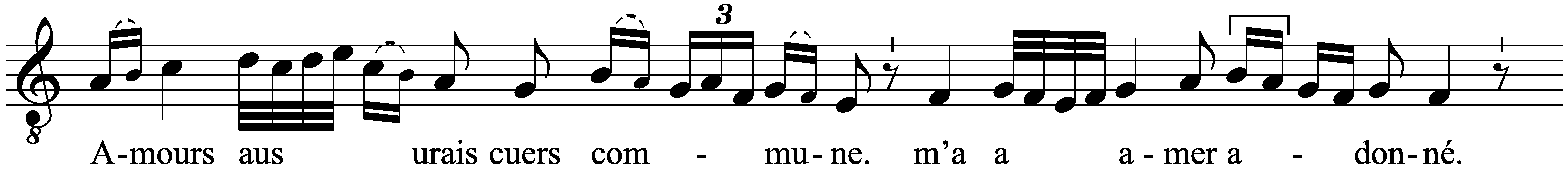 Work musical notation
